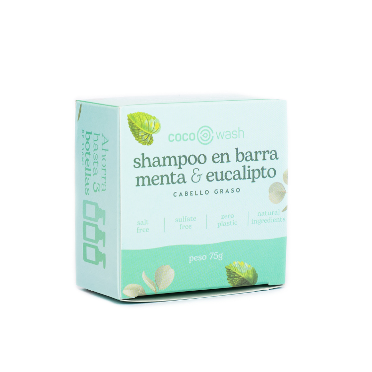 Shampoo en barra de Menta & Eucalipto Anti grasa