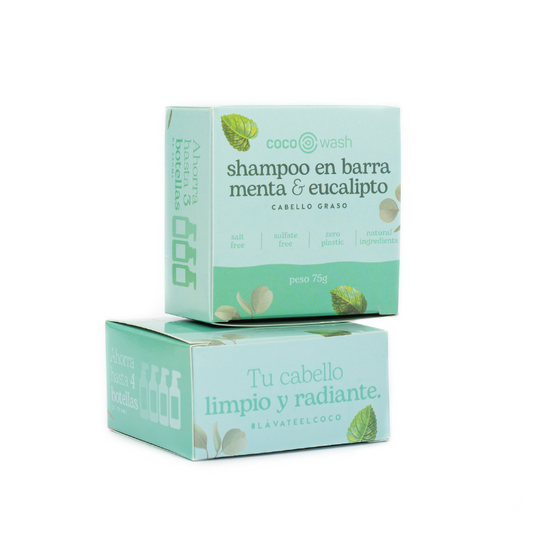 Shampoo en barra de Menta & Eucalipto Anti grasa