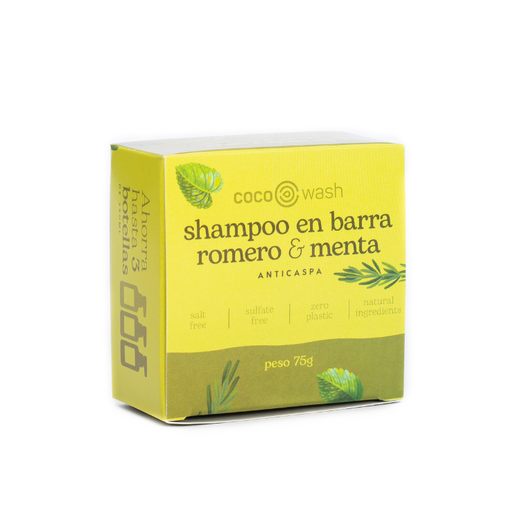 Shampoo en barra de Romero & Menta Anti Caspa